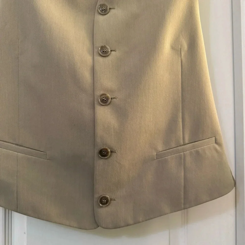 Angelo Litrico Tan Suit Vest
